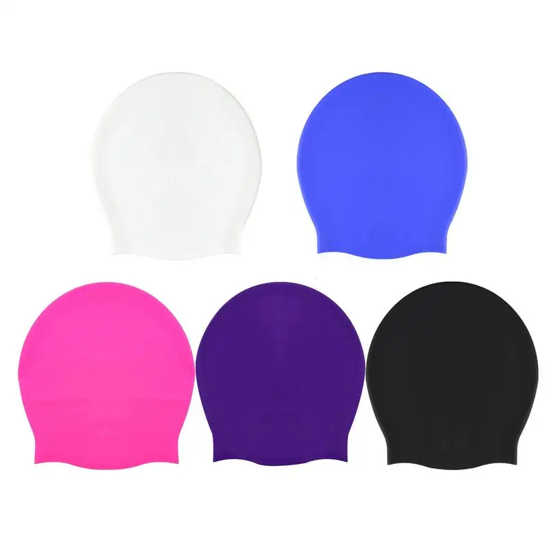 

Swimming Hat Elastic Swim Cap For Long Hair Waterproof Comfortable Swiming Gear For Lap Pool Training Water Aerobics Classes