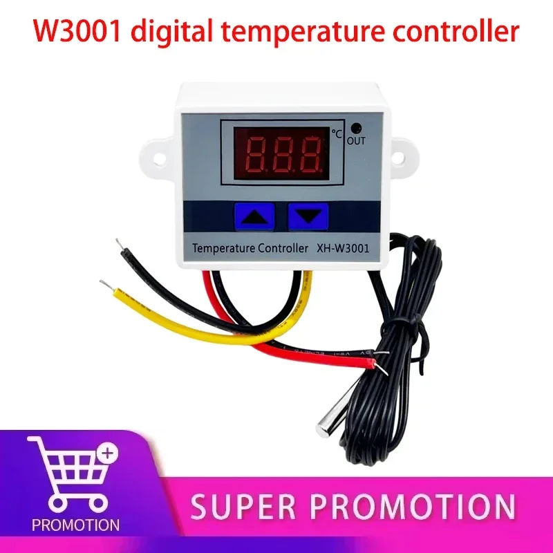 W3001 Digital Control Temperature Microcomputer Thermostat Switch Thermometer New Thermoregulator 12/24/220V