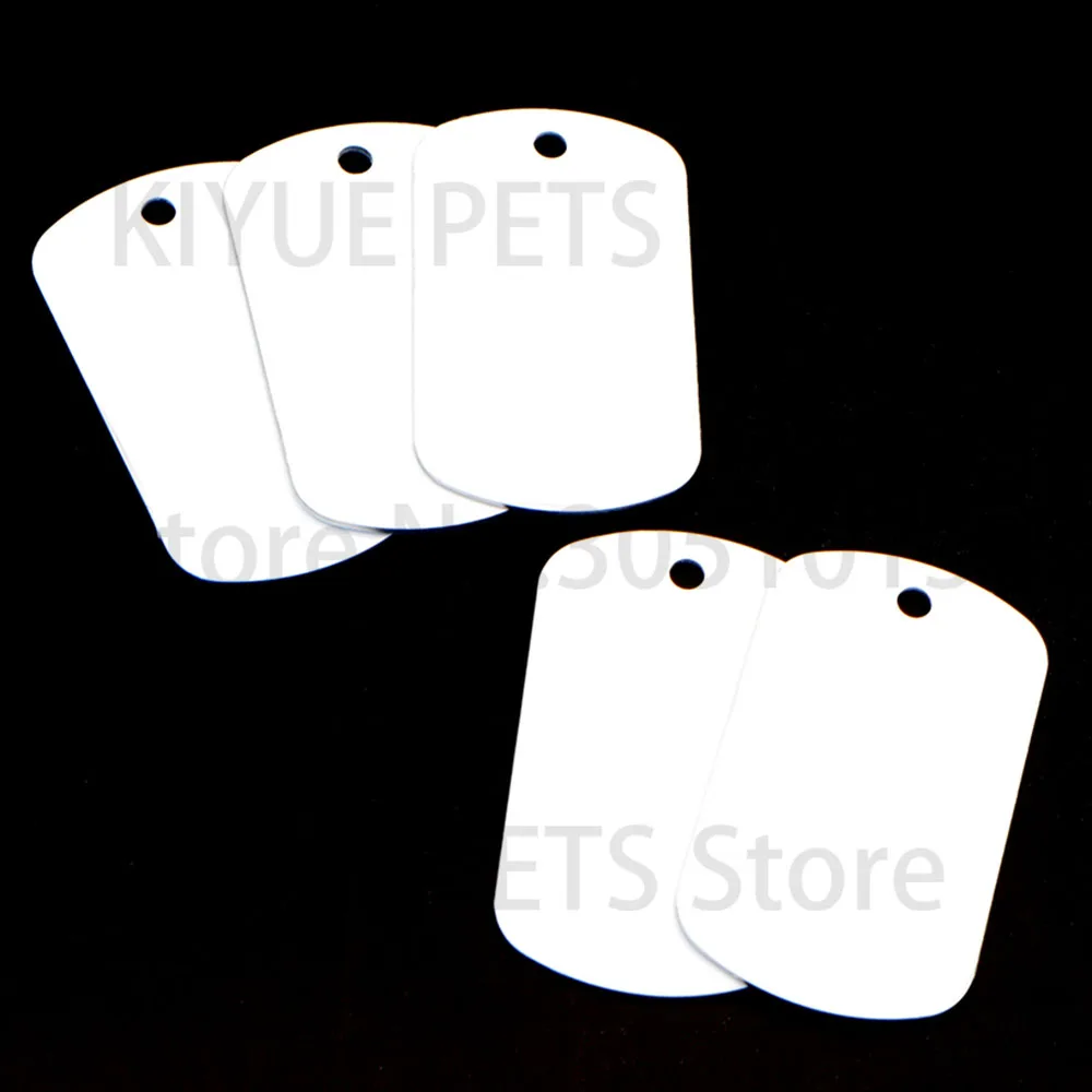 20PCS Pet Collar Accessories Sublimation Dog Tag Pendant Personalized  Transfer Printing Custom Blank Label