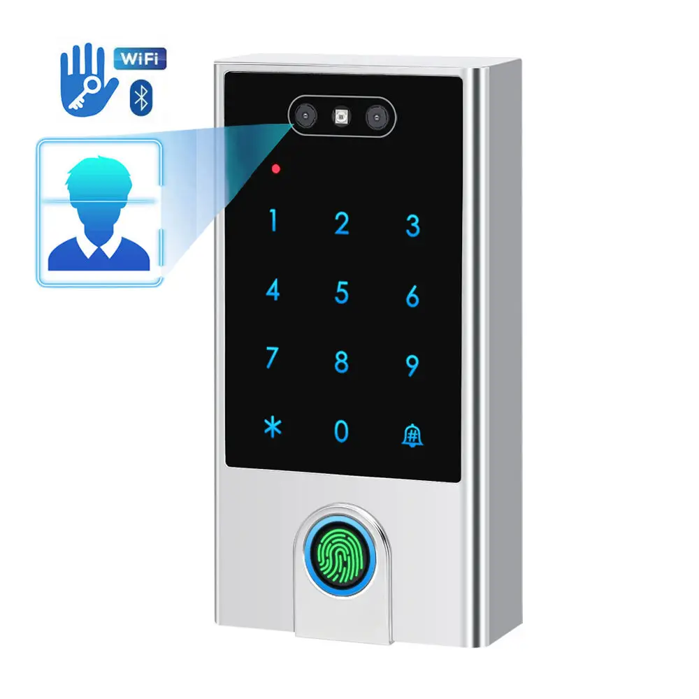 

Smart BLE Automatic Biometric Face Fingerprint Recognition Access Control System Touch Keypad Access Controller