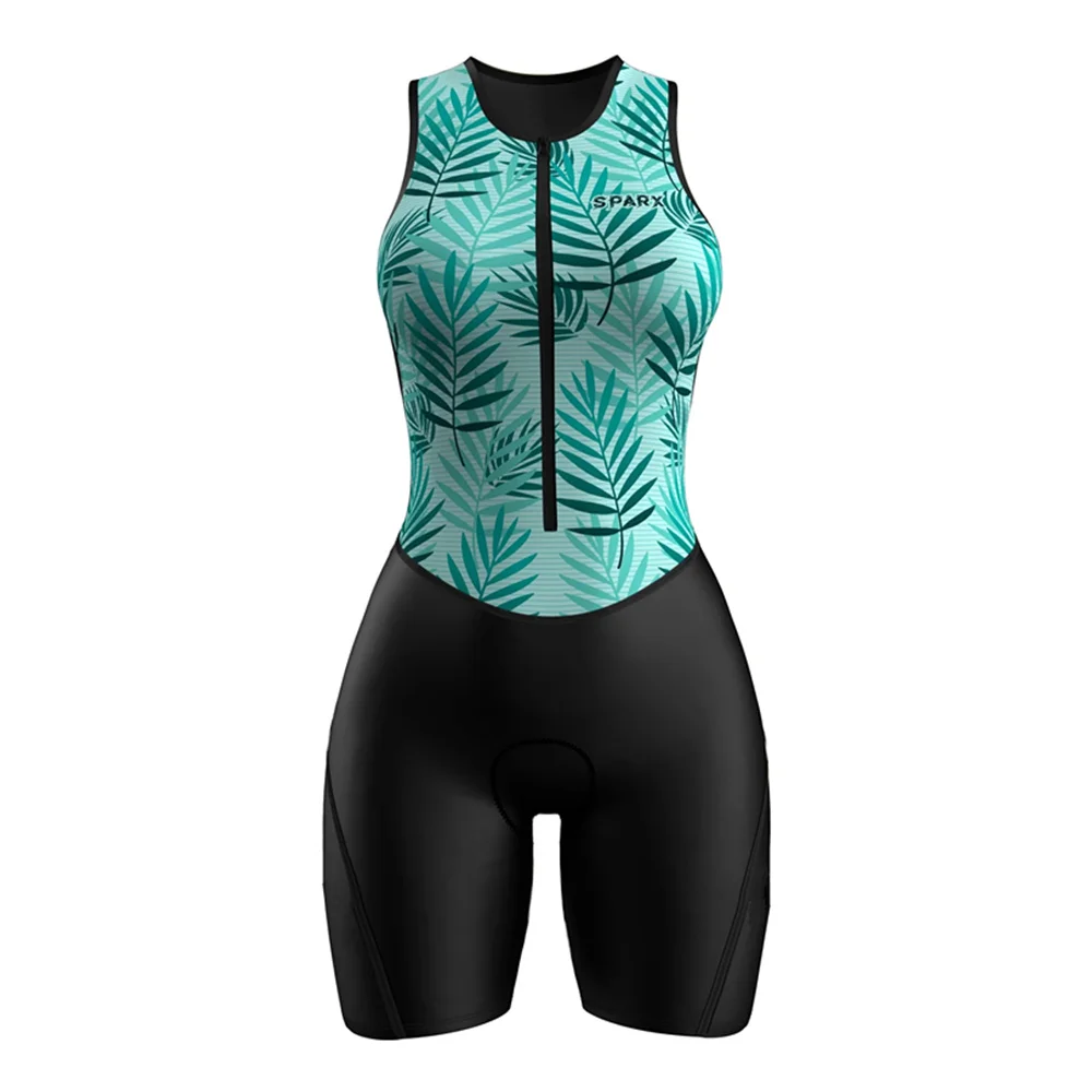 Sparx Sport Triathlon Race Suit Women\'s Sleeveless Cycling Skinsuit Swimwear Bicycle Sets Running Speedsuit Conjuntos Cortos