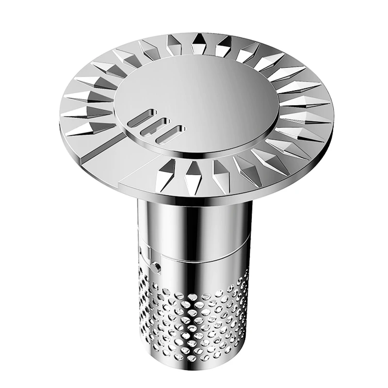 New Smart Automatic Lifting Sink Drain-No Water Auto Close,With Water Auto Open,Universal Floating Floor Drain Anti-odor Core