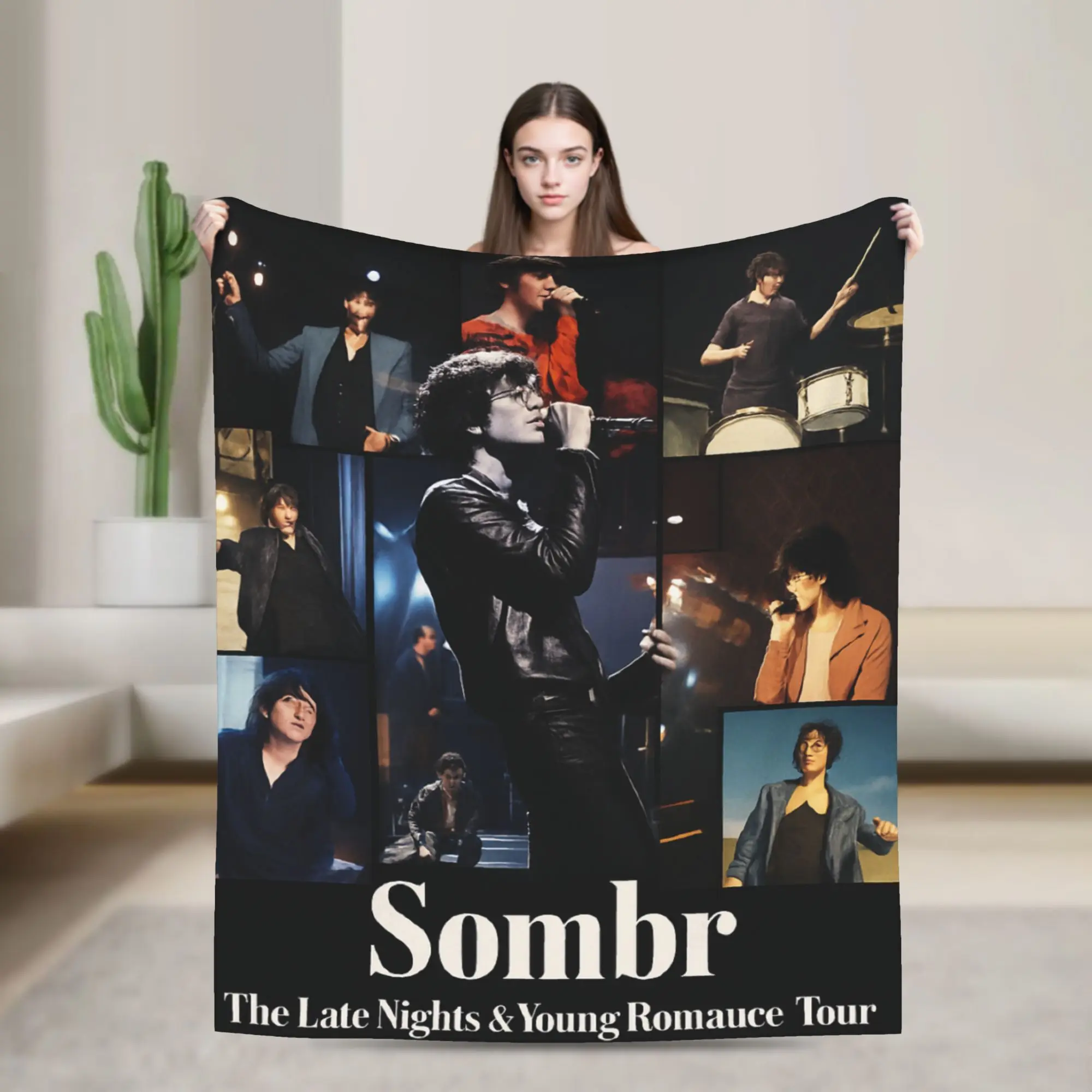 

Sombr American singer Super Soft Blanket Kids Plush Bedding Throws Pattern Living Room Flannel Bedspread Sofa Bed Cover