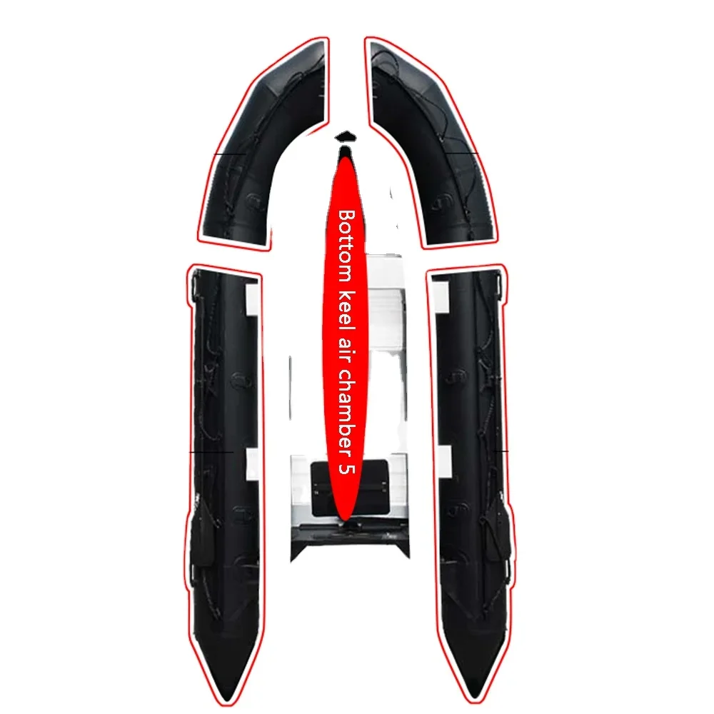 1.2Mm PVC anti-collision sea fishing speed raft kayak rowing accessories aluminum floor inflatable assault boat rafting