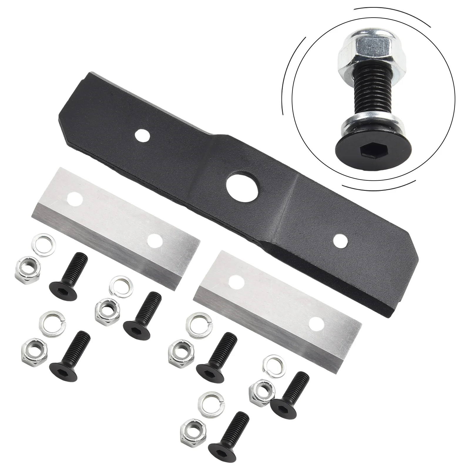 

1PC Shredder Blade 2PCs Chipper Blades 2- 742-0544 742-04050 For Troy-Bilt/MTD Garden Tools Replaces Trimmer Parts