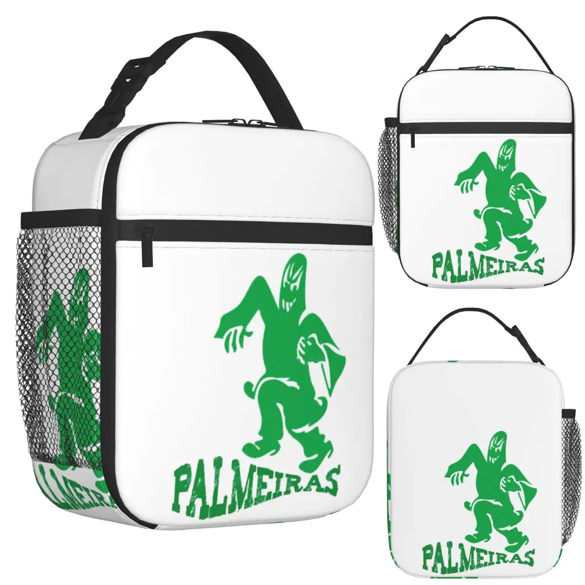 

My City, My Colours, Palmeiras From Brazil Insulated Lunch Bag for Women Picnic Storage Food Boxes Cooler Thermal Lunch Box Tote