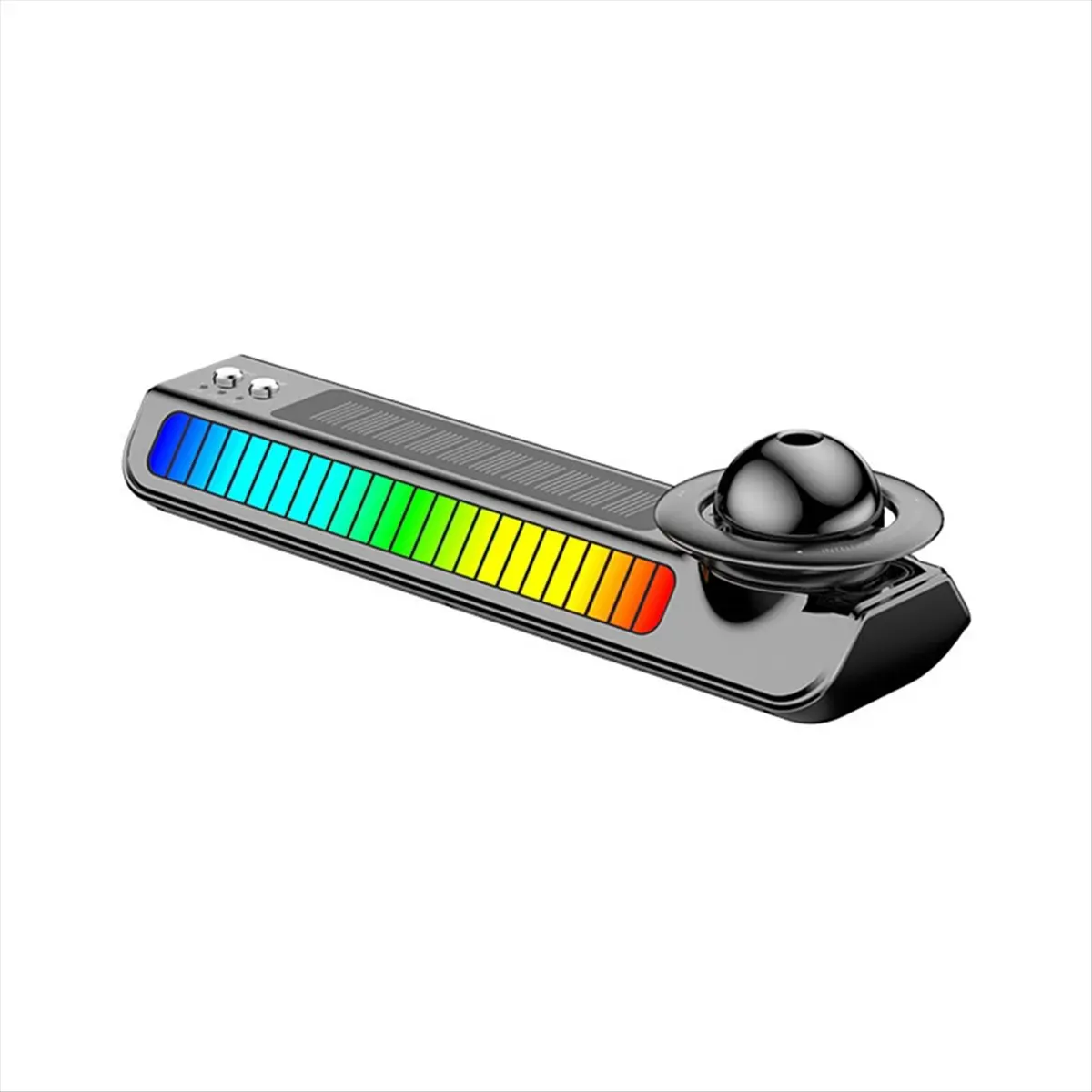 DTC5 Car Air Freshener Dynamic Sound Pickup Light Solar Aromatherapy Smart Parking Number Plate Auto Accessories