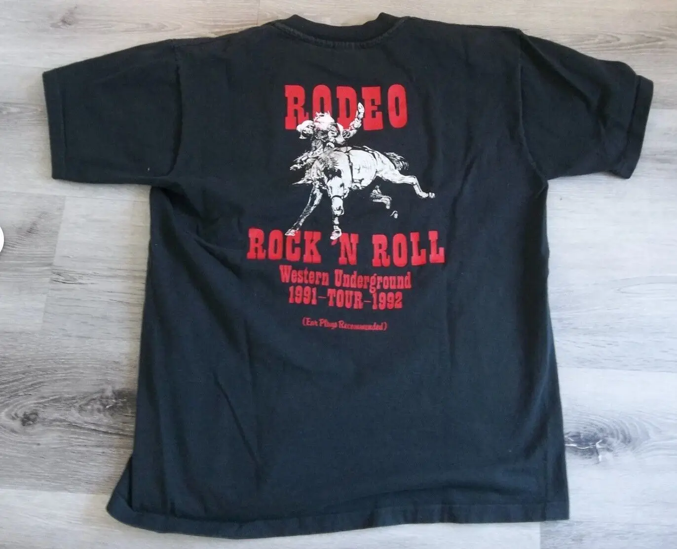Chris LeDoux Rodeo Rock n Roll Tour 91-92 Black Men S-2345Xl T-shirt 2SIDE