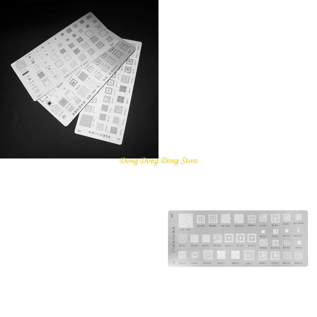 

3PCS Universal BGA REBALLING STANCILS для MTK для для Android