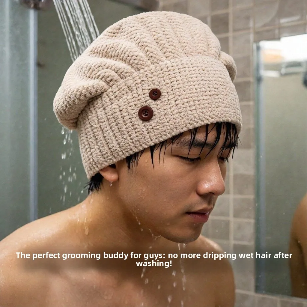 

Ultra Absorbent Thickened Hair Drying Cap for Men And Women Quick Dry Shampoo Towel No Blow Dry Needed Hair Wrapped Bath Cap