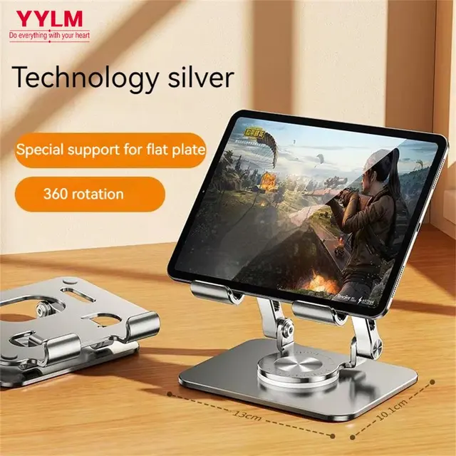 Uchwyt do laptopa Uchwyt do tabletu na telefon komórkowy Wielofunkcyjny uchwyt na biurko ze stopu aluminium, składany o 360 stopni