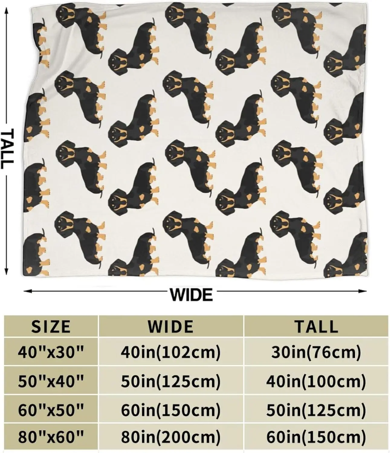 Dachshund Weiner Dog Pet Dogs Blanket Flannel Throw Blankets for Kids Boys Men Women Couch Bed Sofa Birthday 80in * 60in