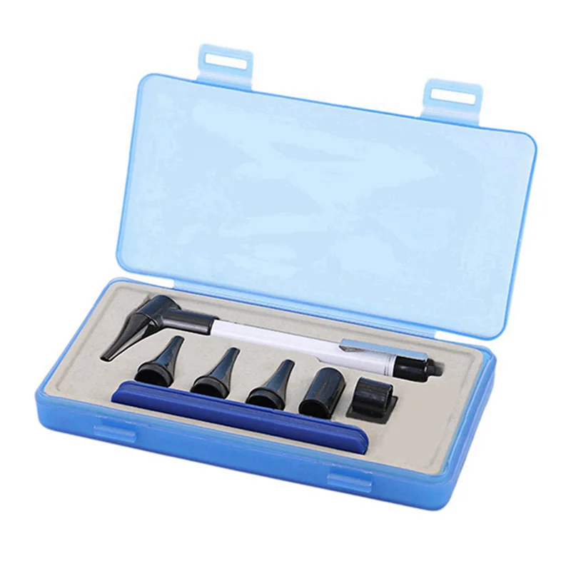 ABVC 3X Otoscope Ophthalmoscope Stomatoscop Ear Care Diagnostic Instruments Flashlight Magnifying Len Set