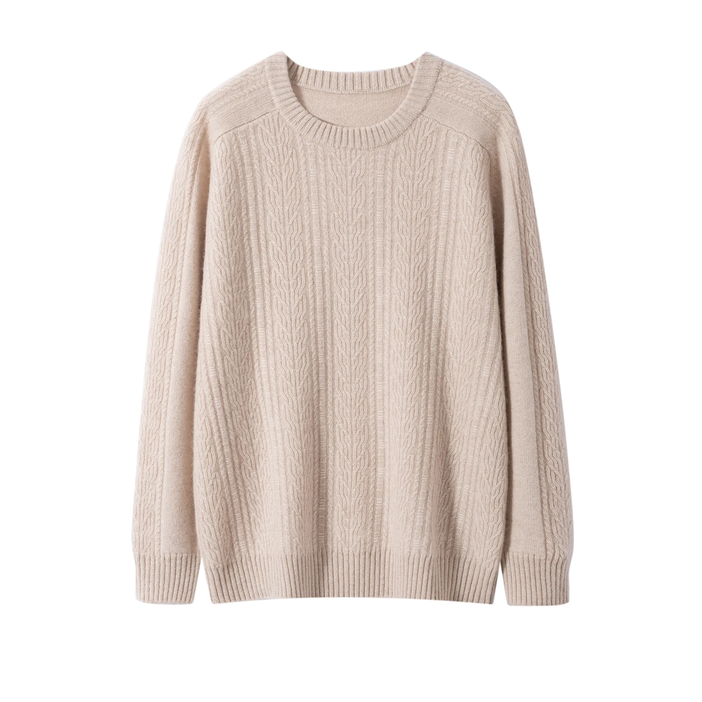 High quality men's 100% pure cashmere pullover luxury brand knitted sweater loose round neck Tops Pull Jumper men's streetwear