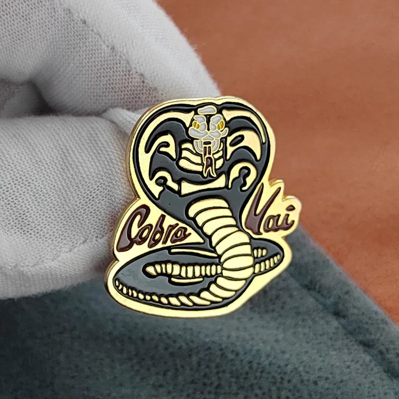 The Karate Cobra Kai Snake Enamel Pin Lapel Pin for Clothes Brooches on Backpack Briefcase Badge Jewelry Decoration Gifts