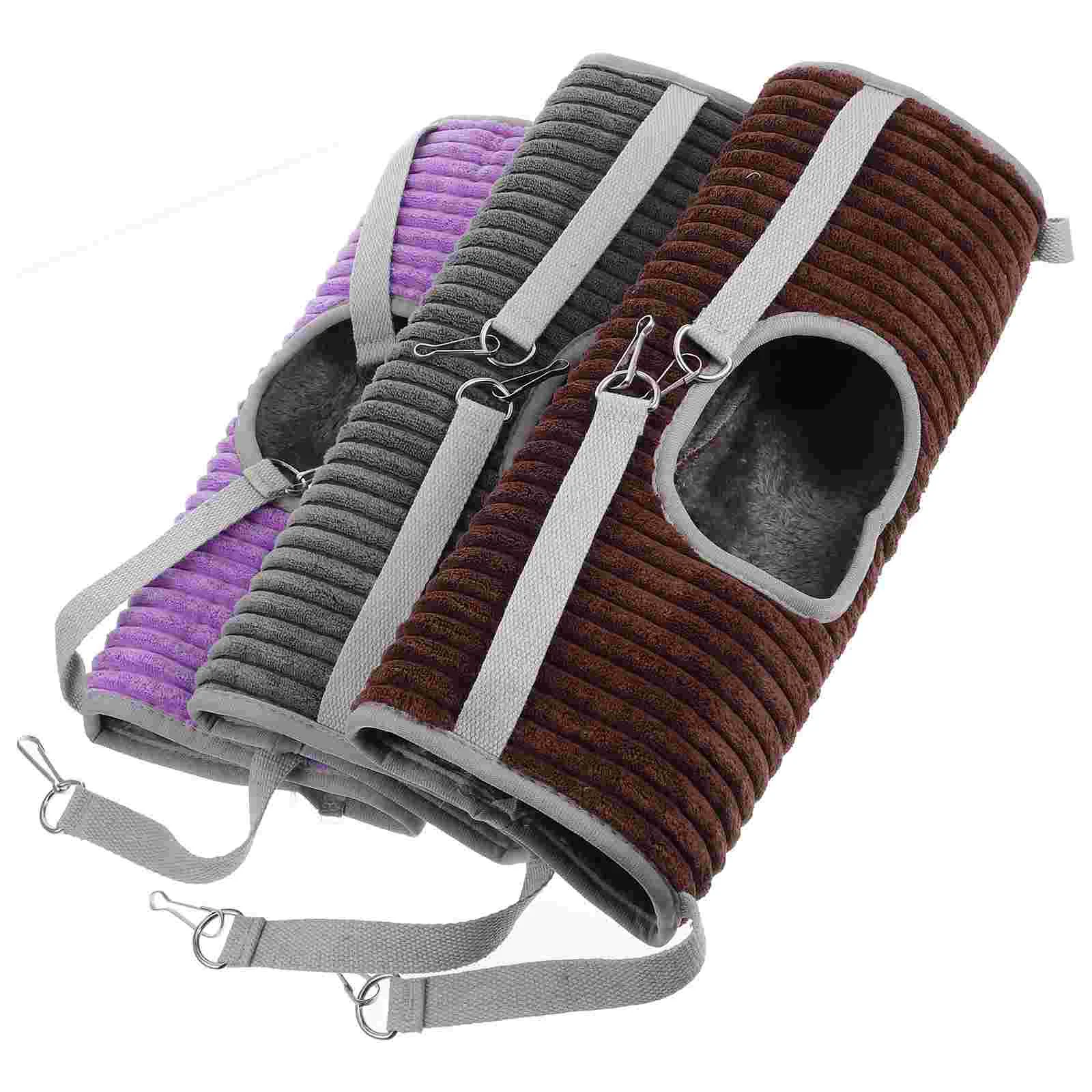 

3Pcs Hamster Hammock Soft Bed Tunnel Nest Swing Ferret Hideout Animal Beds Chinchilla Hamster Hanging Bed Guinea Pig