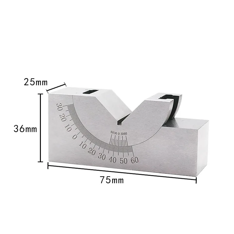 Imagem -06 - Precision Gauge Tools Micro Ajustável v Block Milling Setup a 60 Graus Placa de Ângulo Precision Gauge Ap25