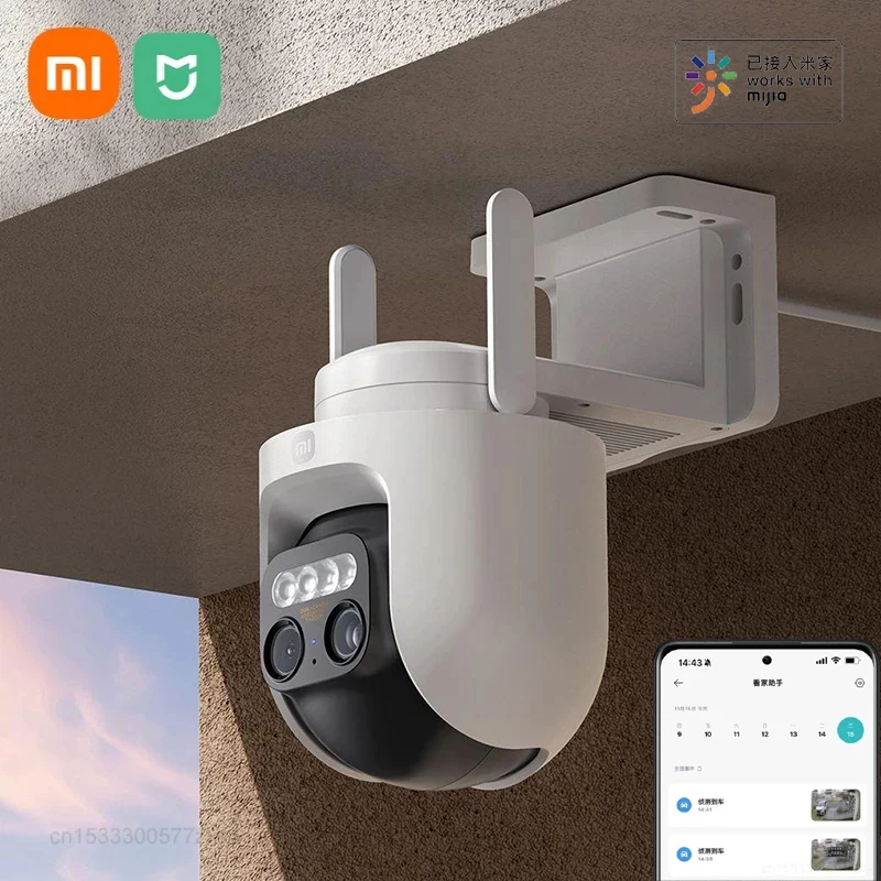 Xiaomi Mijia Outdoor Camera CW700S Security Camera 4 Megapixel 9x Zoom Full Color Night Vision Sound Light Alarm Baby Monitor