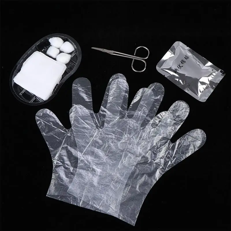 1 Set Debridement-Naht-Desinfektions-Wundpflege-Werkzeugset NEU Steriles Einweg-Verband-Ersatzwerkzeugset – Detail 9