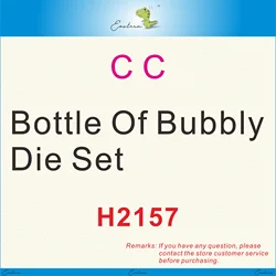 Bottle Of Bubbly Die Set metal cutting dies 2023 new diy mold Scrapbooking Paper Making die cut craft Printed Sheet