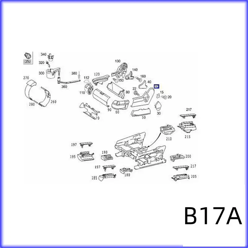 

BT-1Pair Beige Seat Trim Cover Panel For Mercedes-Benz S-Class W220 S500 S430 S600 S55 AMG 2000-2002 A2209102918 2209103018 Part