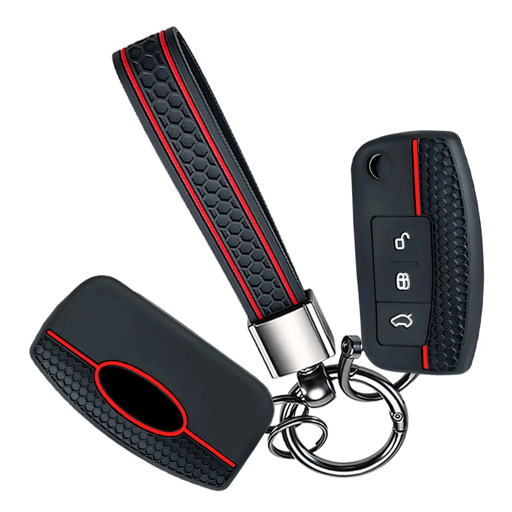 Smart Key Shell With Keychain For Ford F-150 Explorer Edge Fusion Taurus Mustang Escape Kuga Focus Ranger Expedition Reliable