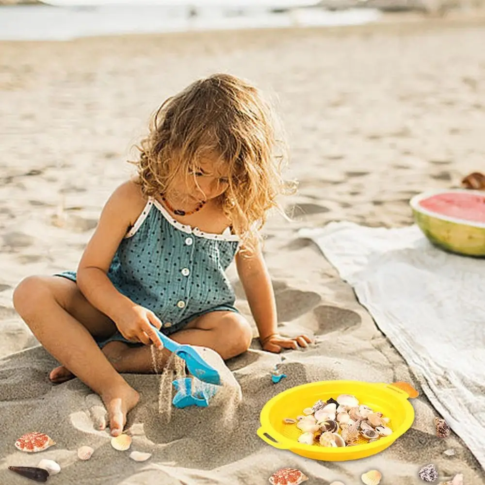 Discovery Toy Fun Sand Sifter Beach Kids Sand Strainer Toys PP Sand Toys Sifting Pan for Travel Beach