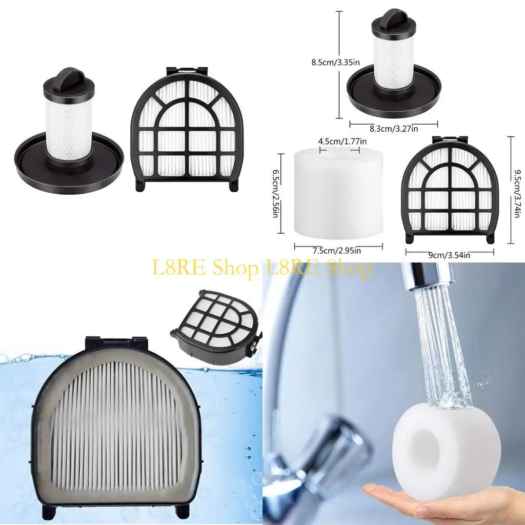 상어 LZ600 LZ601의 L8RE 진공 필터 진공 청소기 세척 가능한 재사용 가능