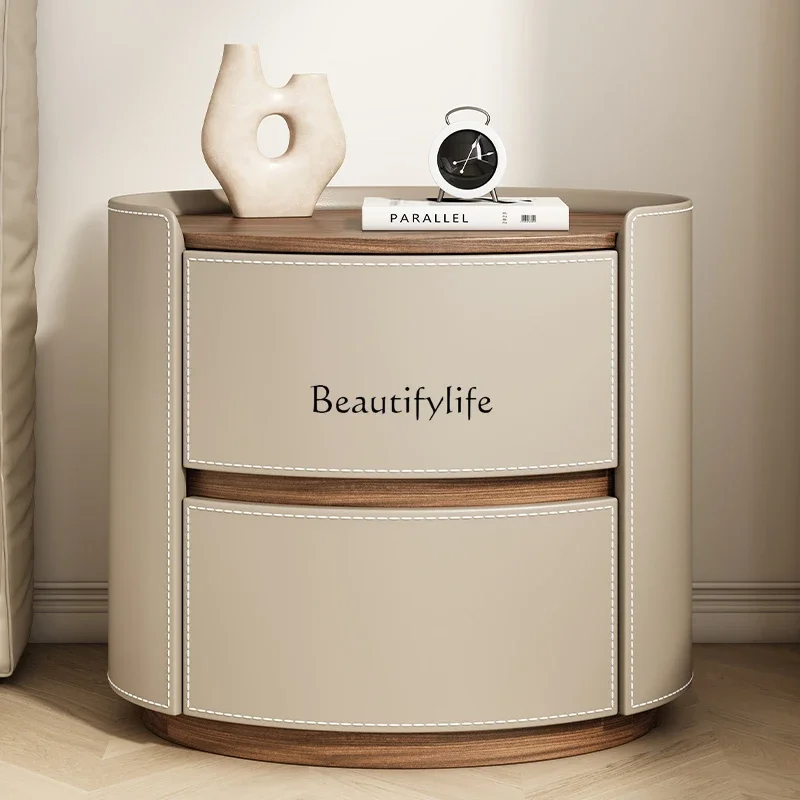 

FG282025 new light luxury high-end simple modern solid wood bedside table bedroom bedside storage cabinet