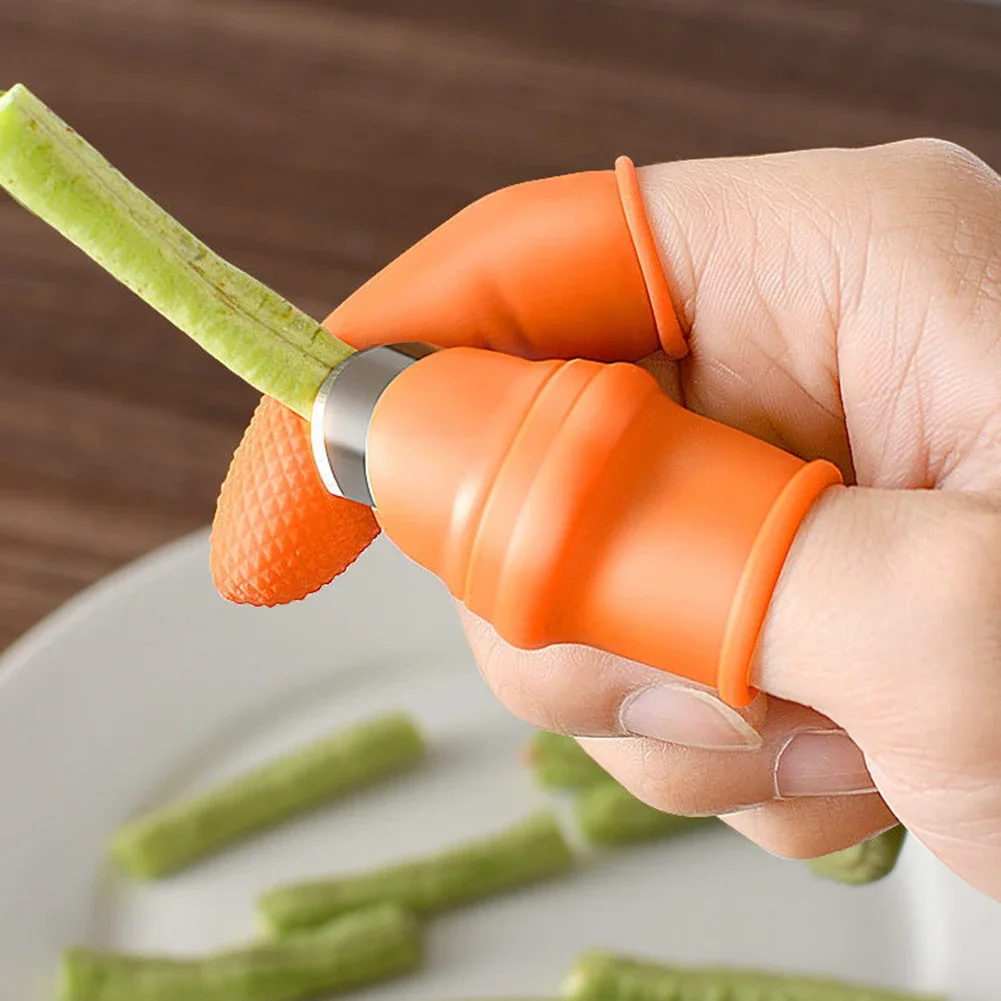 Silicone Thumb Knife Set Fruit and Vegetable Picking Potted Plants Trim Gardening Trim Tool for Picking Plant Fruit Vegetable