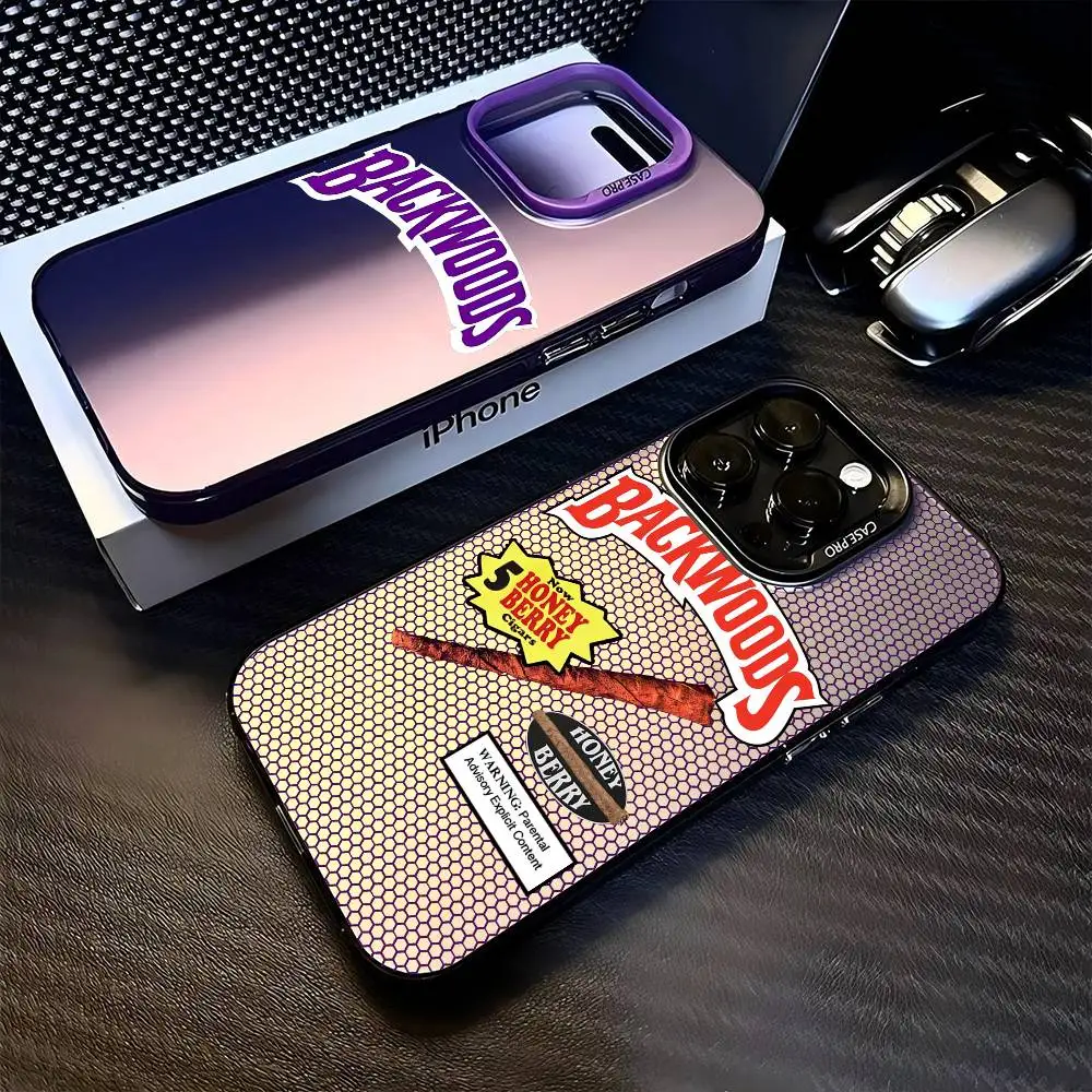 Funda para Teléfono con Logotipo B-Backwoods para iPhone 16 15 14 13 12 11 17 Pro MAX Plus Pro, Mate, Antigolpes