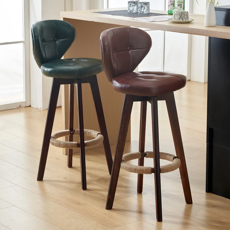 

Modern Minimalist Bar Chair Decorative Luxury Ergonomic Office Bar Chair Barstools Counter High Sillas Para Barra Furniture