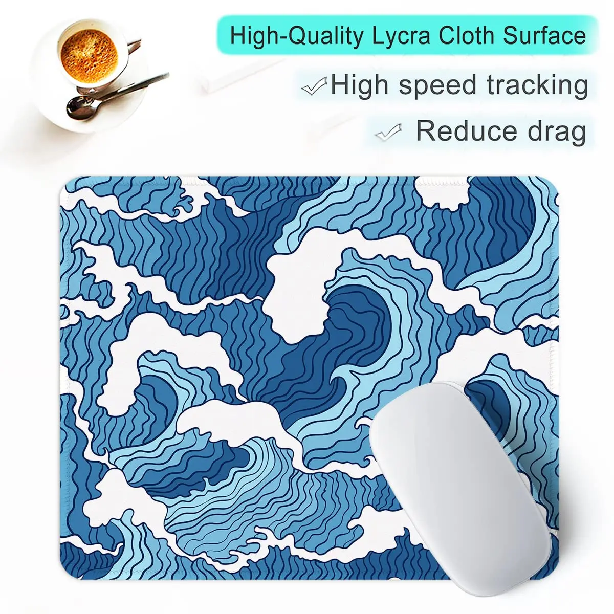 PC Small Keyboard Table Mats Mouse Pad Locking Edge Gabinete Mausepad Computer Mat Geometric Art Gaming Office Accessories Rug ﻿