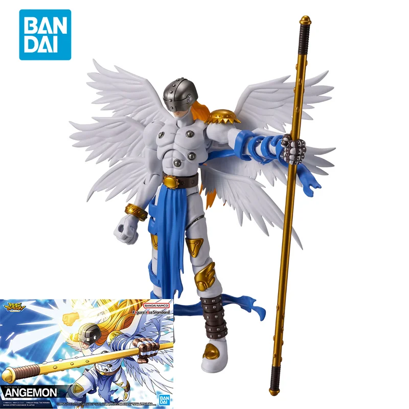

Bandai Original Digimon Adventure Anime Model Figure-rise ANGEMON Action Figure Assembly Model Toys Gifts for Children