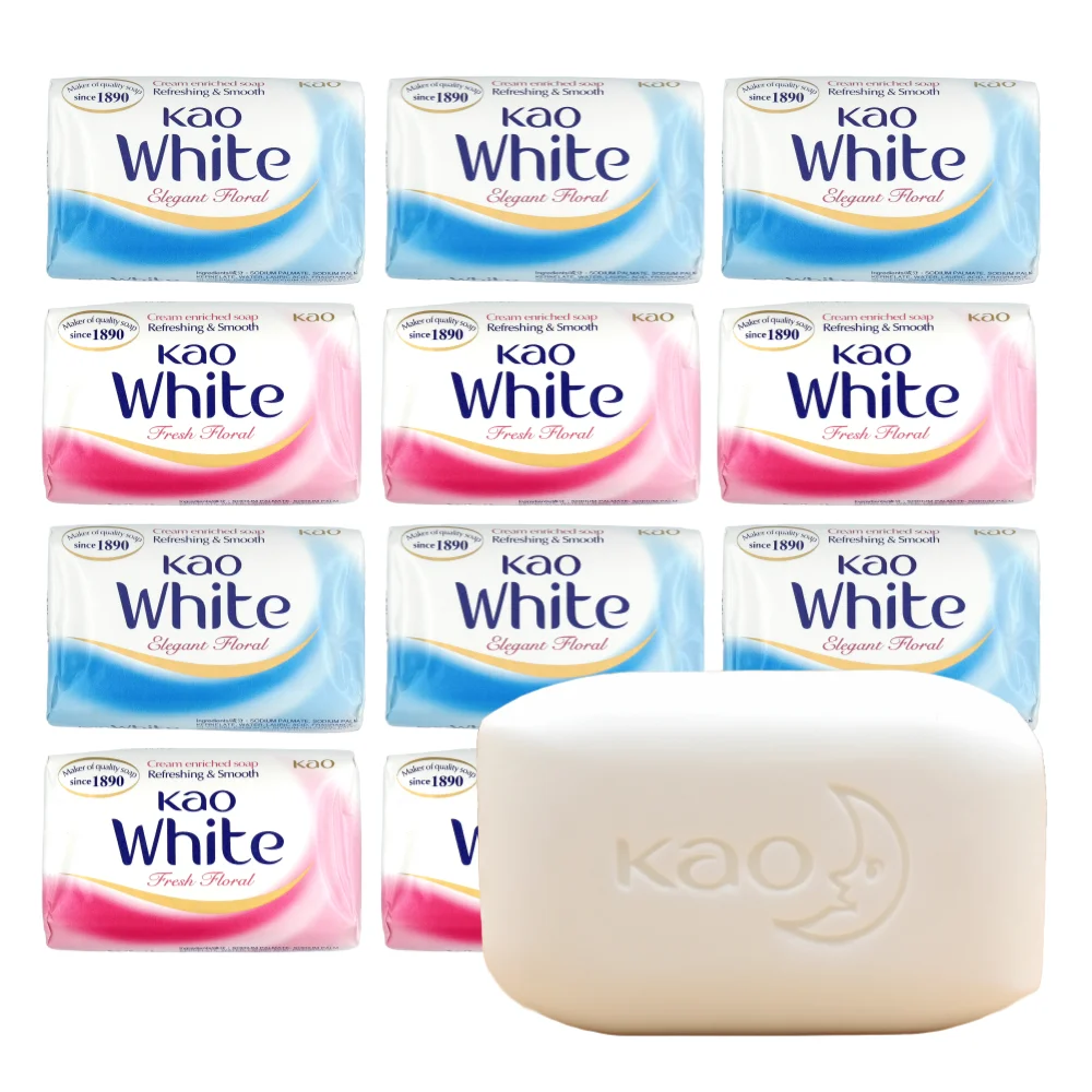 COSTCO KAO jabón de belleza de ducha de lavado blanco 130G X 12EA