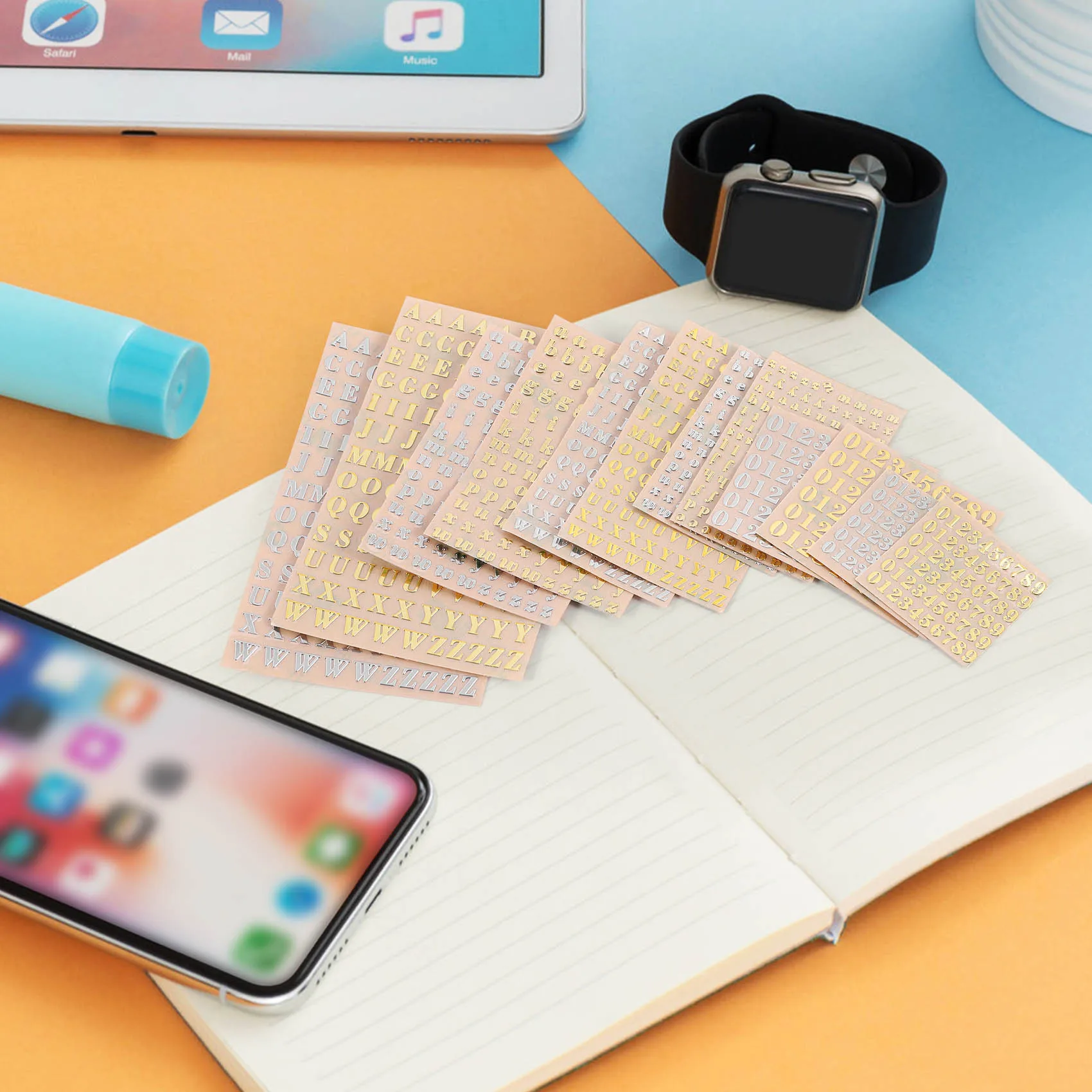 

12-листые наклейки из смолы с буквами, наклейки с маленькими буквами алфавита и цифрами для искусства из смолы, самоклеящиеся наклейки из блестящего сплава