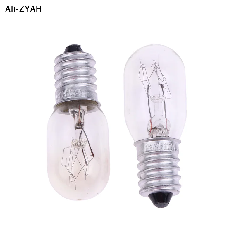 (YY)2Pcs 2025 New 15w Refrigerator Bulb Microwave Light E14 Toaster/Steam Bulb Light Replacement Light Toaster/Steam Bulb Light