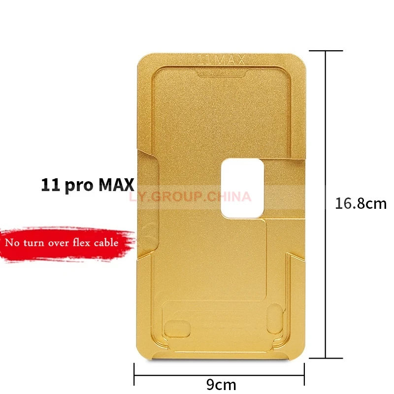 OCA Align position molde de Metal para IPhone 5, 6, 6S, 7, 7Plus, 8, 8Plus, X, XS MAX, XR, 11 PRO MAX, cristal frontal opcional sin giro flex