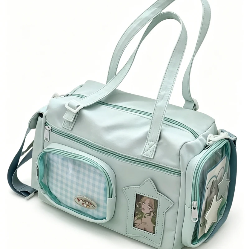 

Japanese Fresh Ita Bag for Girls, Lightweight Large Capacity Handbag Shoulder Crossbody, Commuter Travel Tote Purse