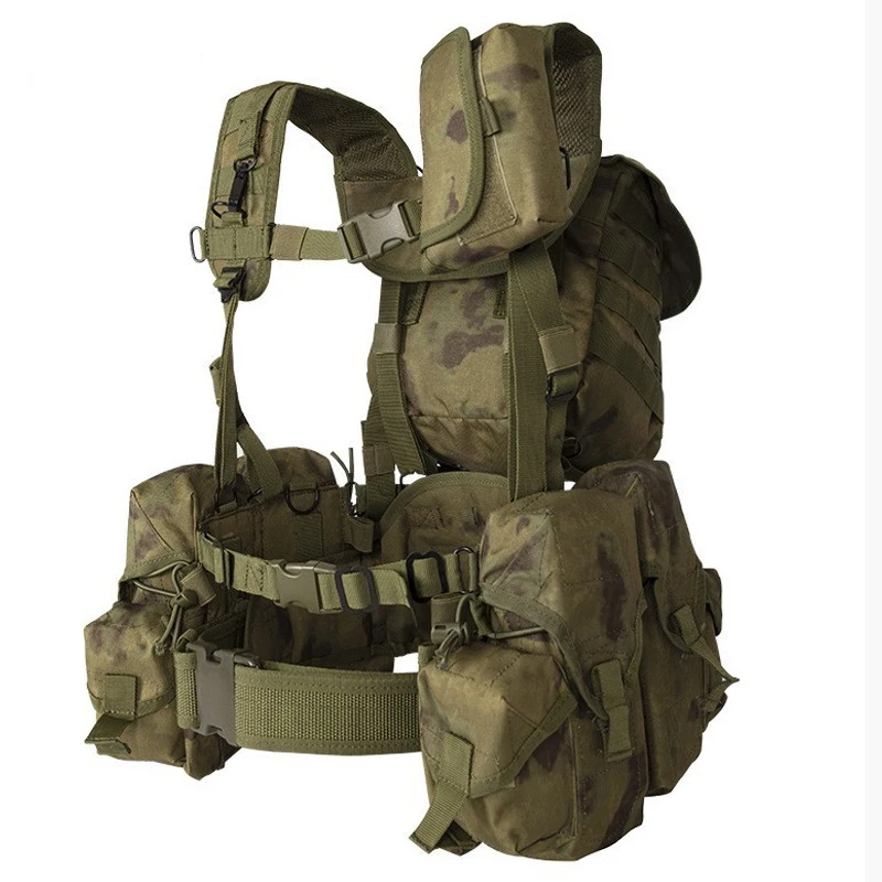 Multi-Pocket Multi-functional Adjustable Chest Rig MOLLE Combat Outdoor Trekking Hunting Hiking 3D Rucksack Durable