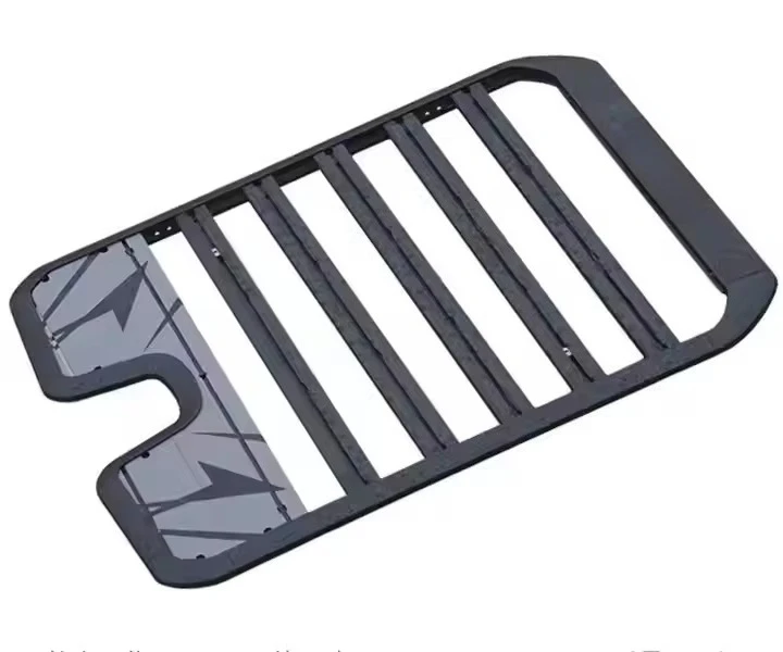 

High Quality Aluminum Alloy Roof Rack for Wrangler JL 2018+-Black Easy to Install Luggage Rack