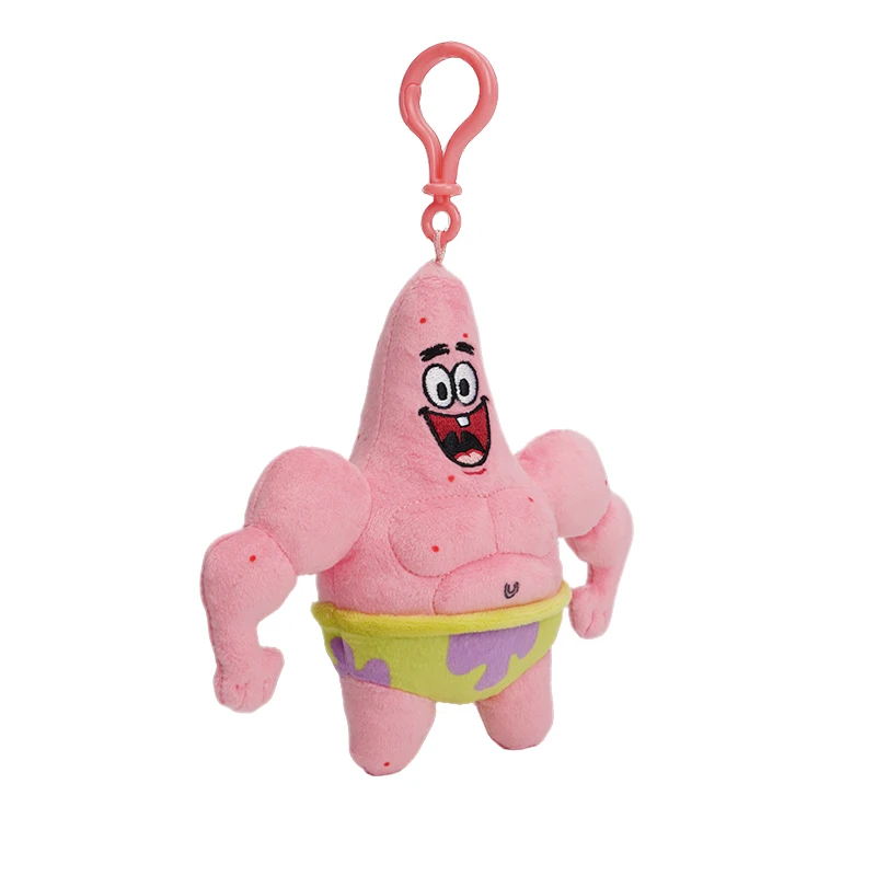 Anime Spongebob Squarepants Patrick Star Kawaii seria fitness brelok wypchane pluszowe zabawki brelok urodziny prezent dla dzieci