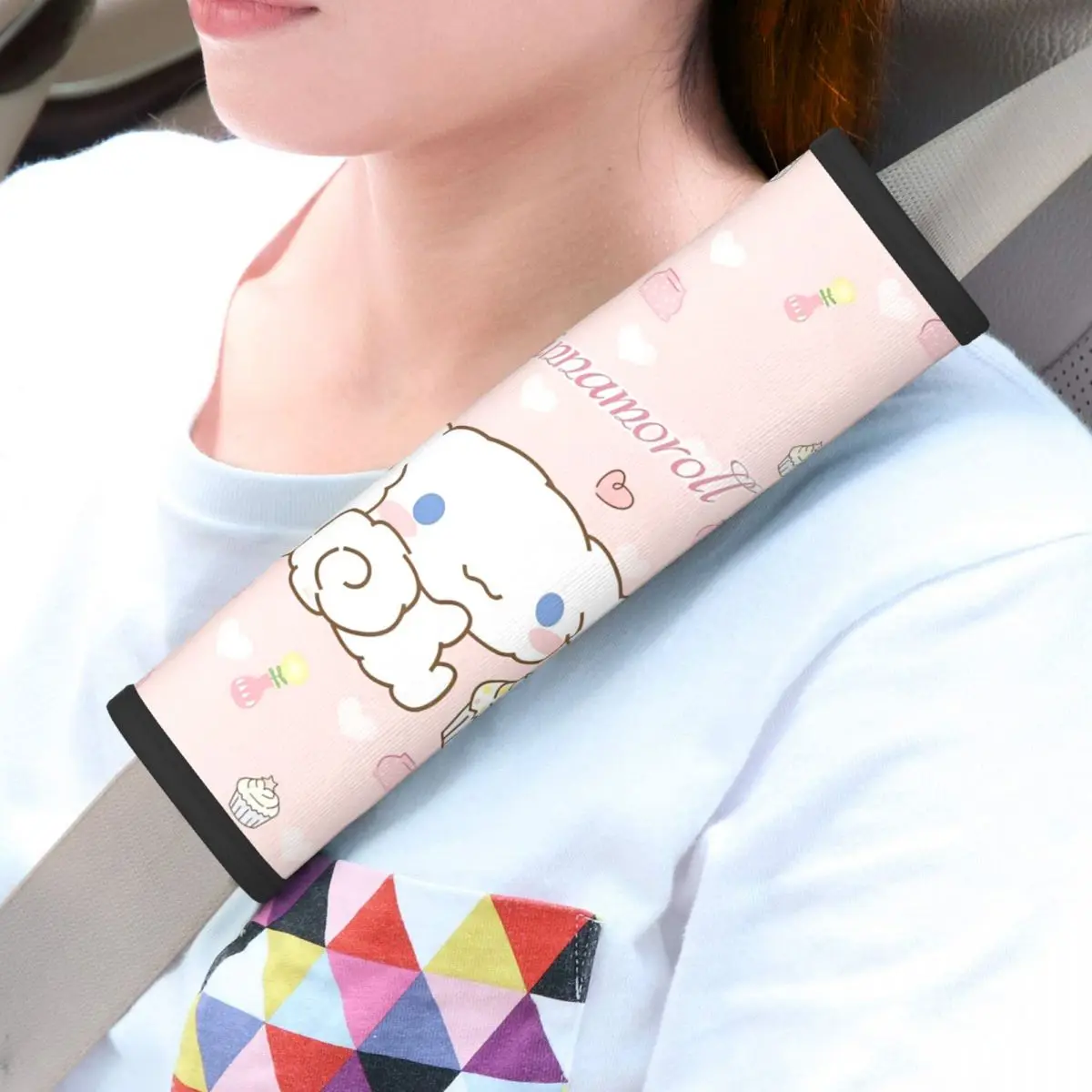 

Cinnamoroll Kawaii мультфильм автомобильные ремни безопасности наплечники удобные чехлы на ремни безопасности для автомобиля грузовика