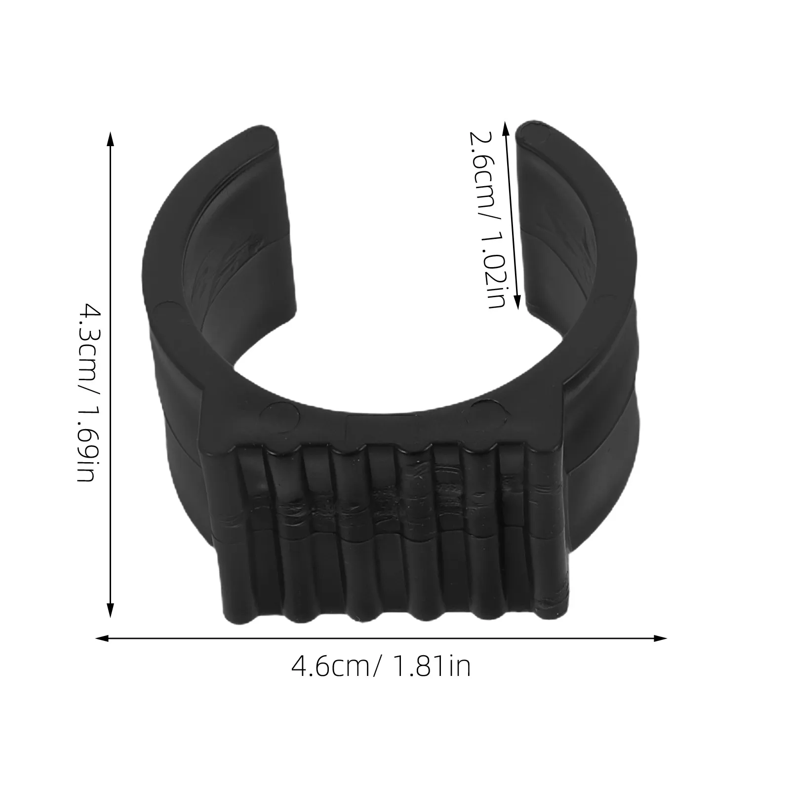 20Pcs Chair Leg Tip Protectors U-Shaped Vinyl Foot Covers for Hammock Stand Tubes 1.5 Inch Round Base Anti Skid Furniture Leg