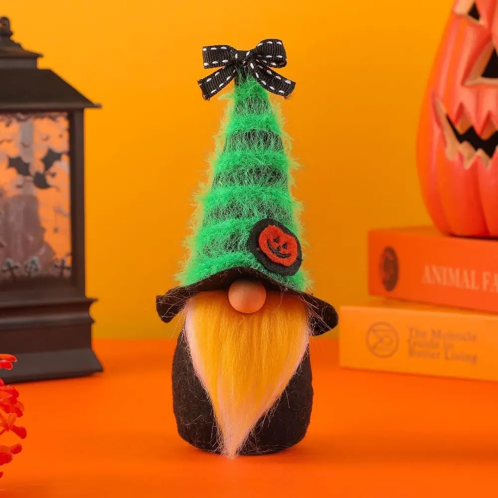 Cartoon Lucky Halloween Gnome Ornament accattivante spettrale senza volto vecchio unico vecchio Figurine balcone