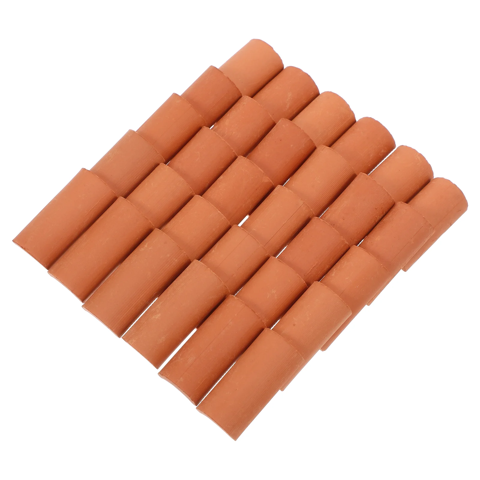 

30 Pcs Model Miniature Roof Tiles Dollhouse Building Supplies Miniatures for Crafts Clay Accessories Child