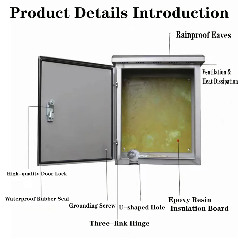 Stainless Steel EV Charging Box IP54 Waterproof Dustproof Anti-rust Outdoor Wall Mount EV Charger Protection Enclosure
