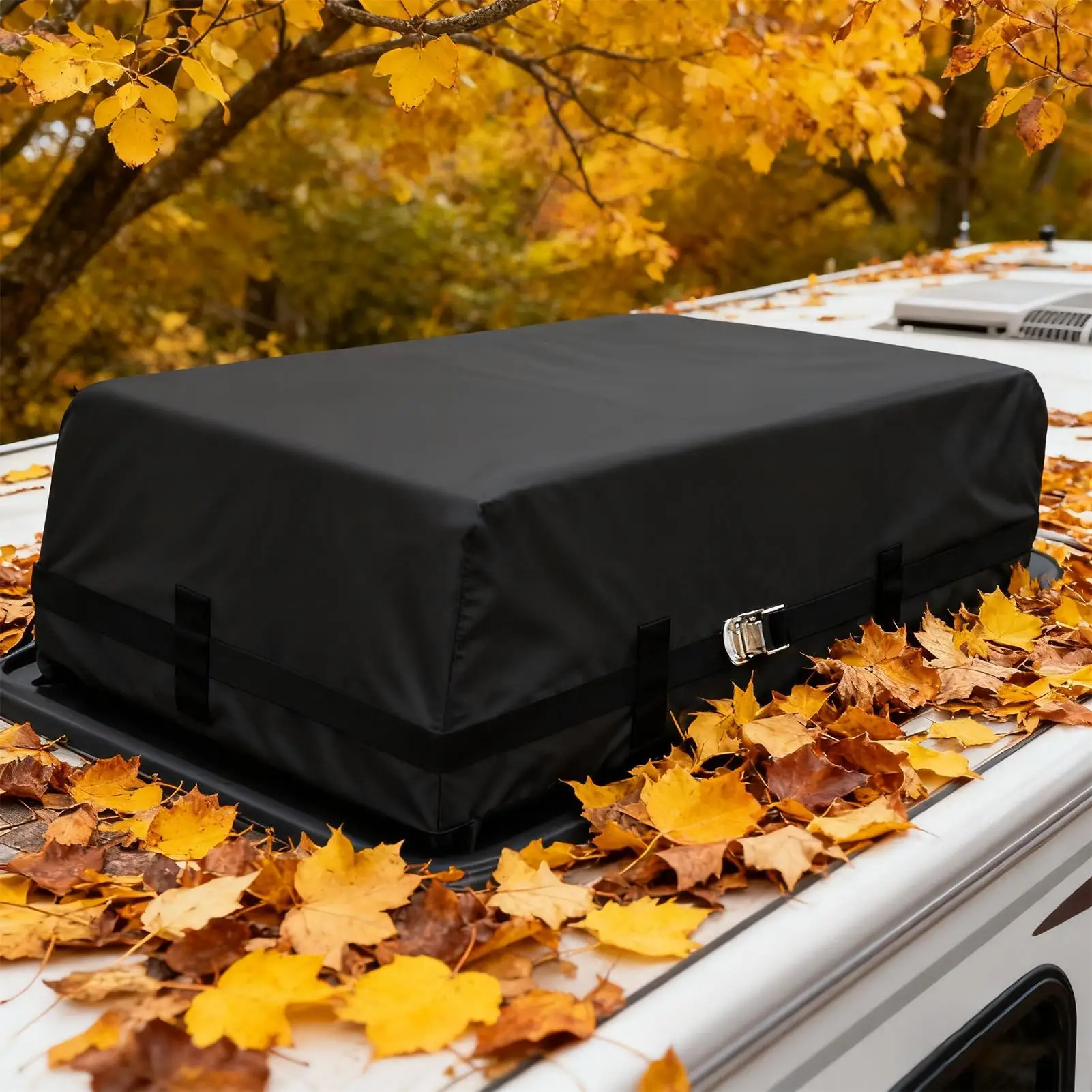 

Waterproof Oxford Cloth RV Air Conditioner Cover Motorhome Accessories Trailer AC Covers For RV Roof Unit For Outdoor Travel