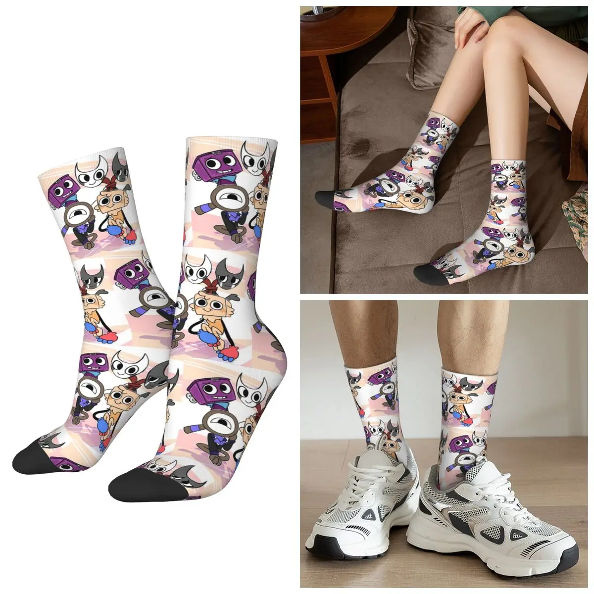 

Всесезонные носки Dandy's World, спортивные носки в стиле Харадзюку, забавные чулки для мужчин и женщин, рождественские подарки