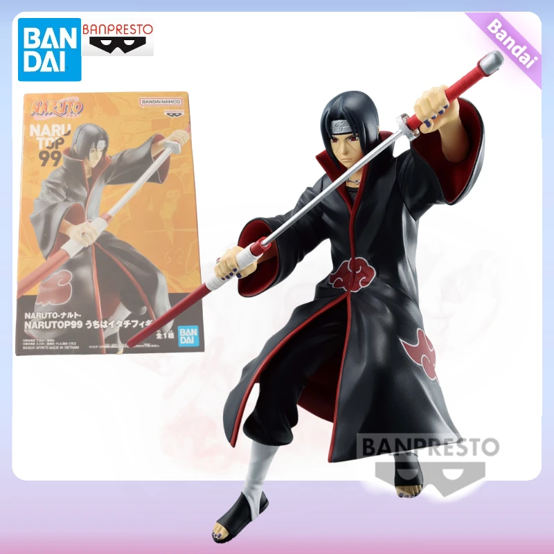 In Stock Original Bandai Anime NARUTO NARUTOP99 UCHIHA ITACHI Action Figure Model Collector Shippuden Toys Figurine Doll 16cm